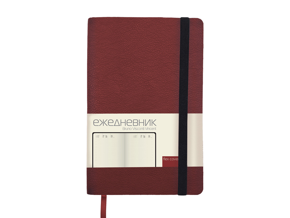 Ежедневник недатированный А5 Vincent, бордовый