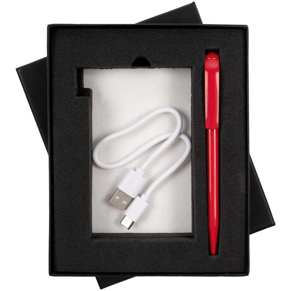 Коробка Slim для аккумулятора и ручки — пример нанесения логотипа (сделано в России) | Print Logo