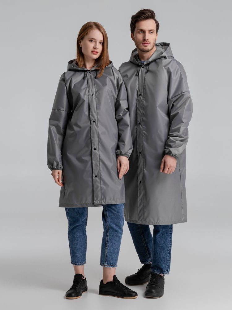 Дождевик со светоотражающими элементами Rainman Blink, серый, размер S