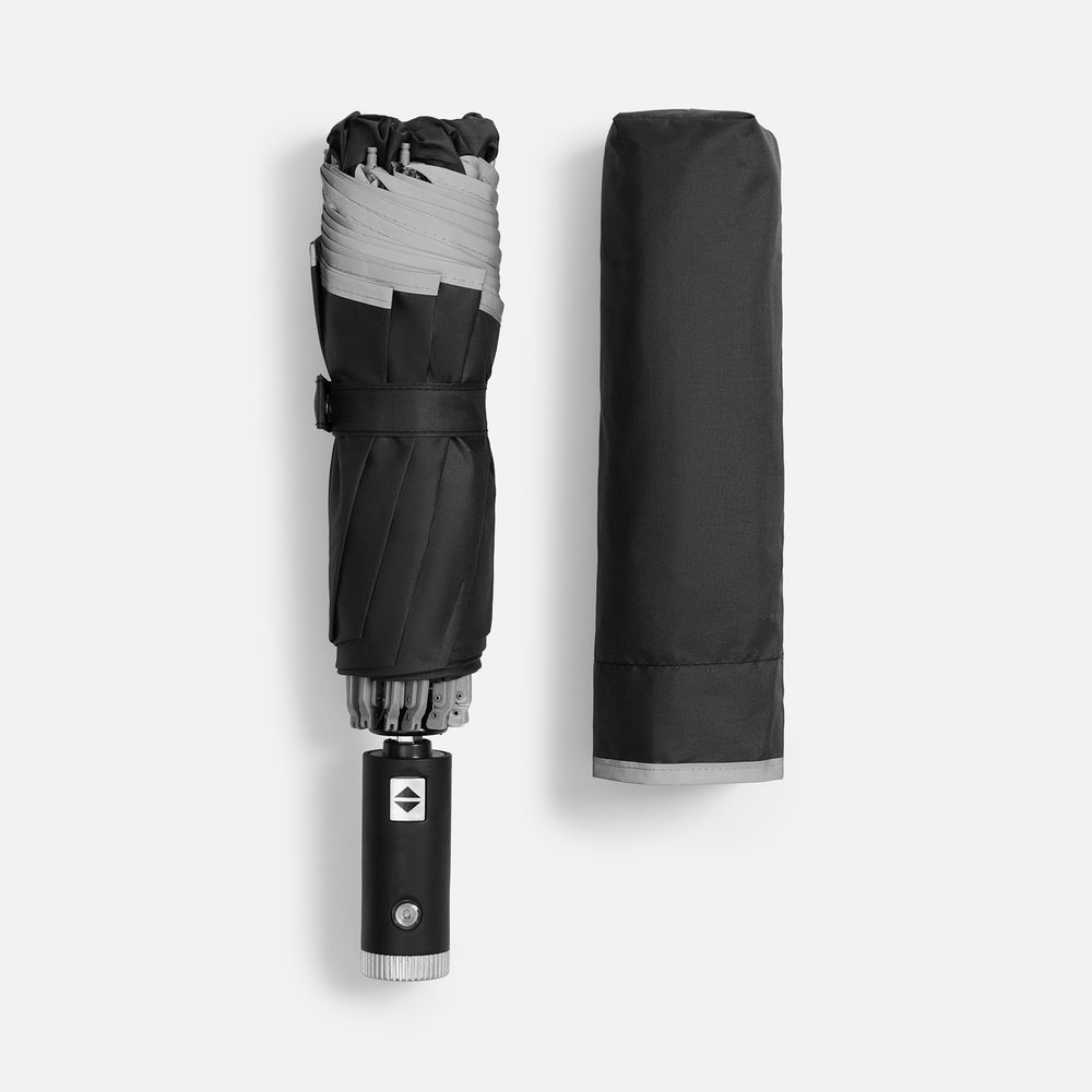 Зонт обратного сложения Norsken с фонариком фото на сайте Print Logo.