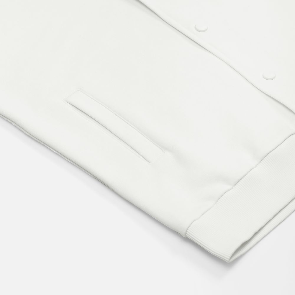 Бомбер унисекс Nuppu, молочно-белый, размер XL