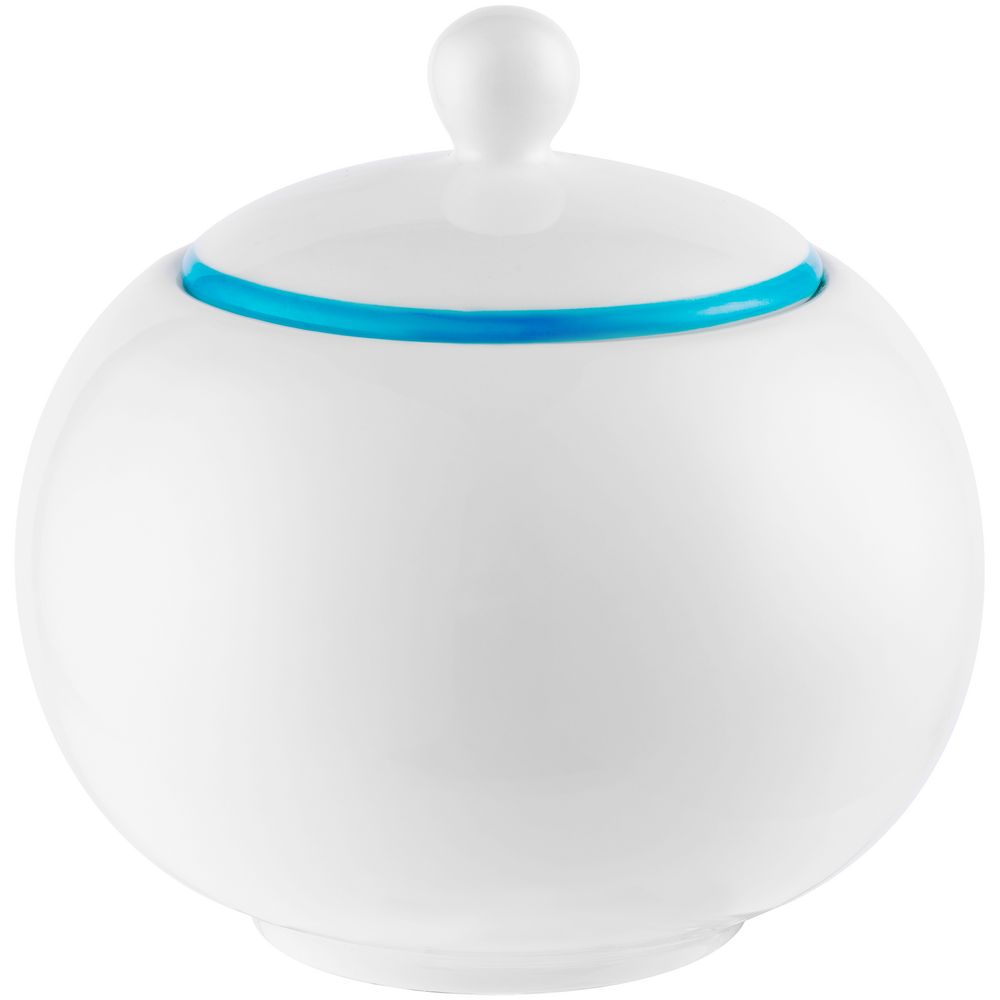 Сахарница «С голубой каемочкой!» с логотипом  | Print Logo