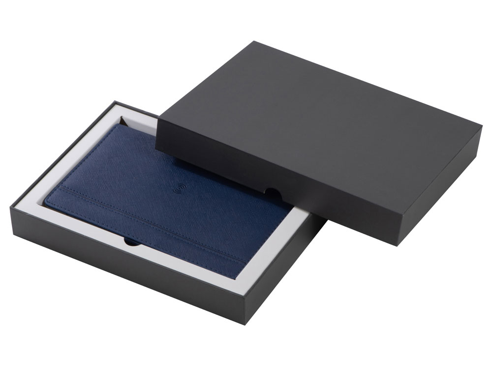 Органайзер с функцией беспроводной зарядки Manner, 5000 mah, темно-синий (Р)