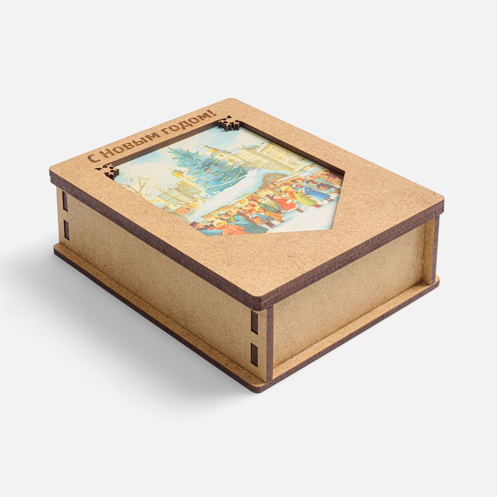 Деревянные флажки «Праздничные мотивы» — пример нанесения логотипа (сделано в России) | Print Logo