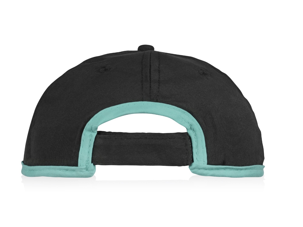 Бейсболка Solo, черный/голубой