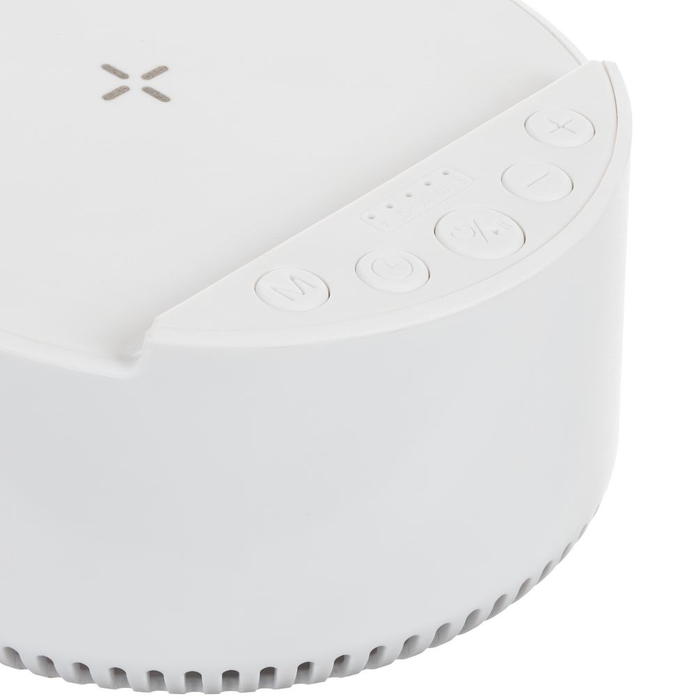 Bluetooth-колонка с беспроводной зарядкой relaxTime фото на сайте Print Logo.