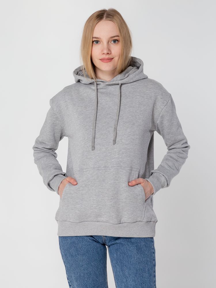 Толстовка с капюшоном Unit Kirenga Heavy серый меланж, размер S