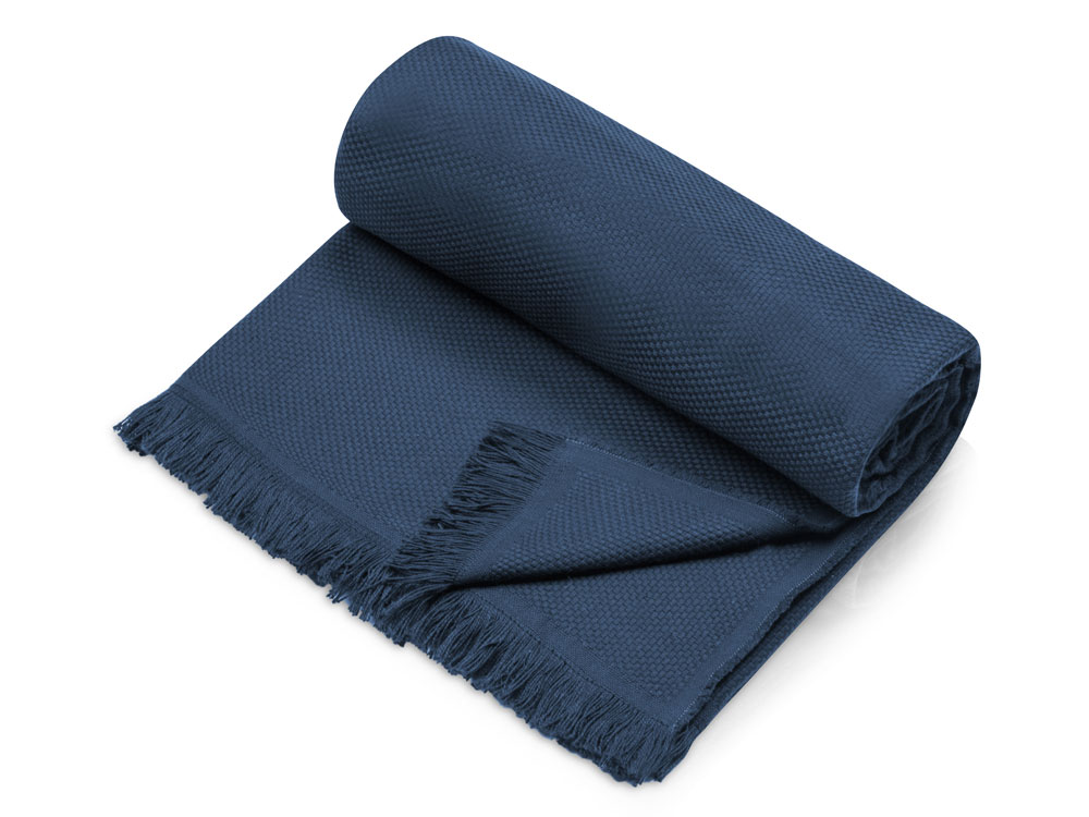 Плед Lina из хлопка с логотипом  | Print Logo