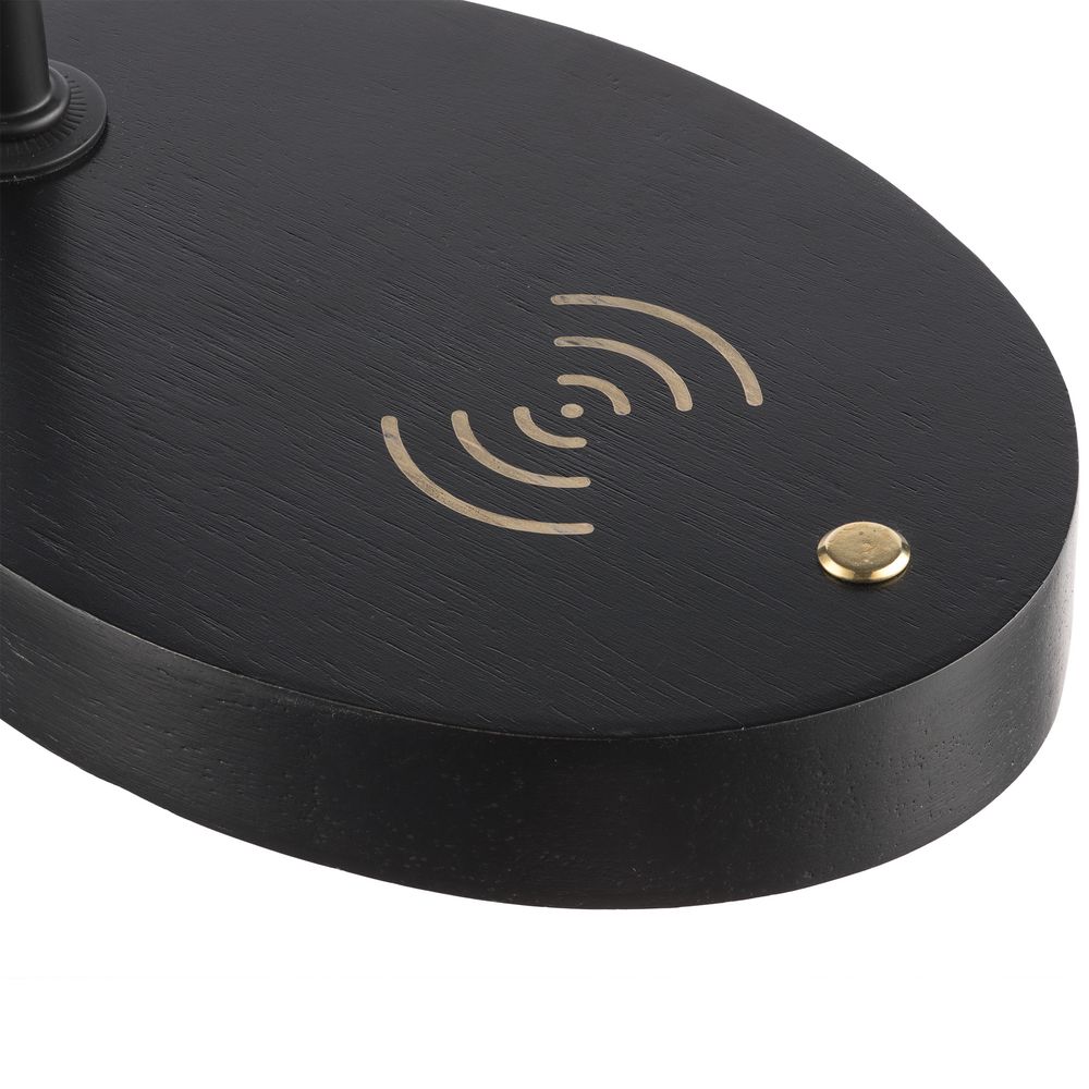 Левитирующая лампа с функцией беспроводной зарядки leviStation фото на сайте Print Logo.