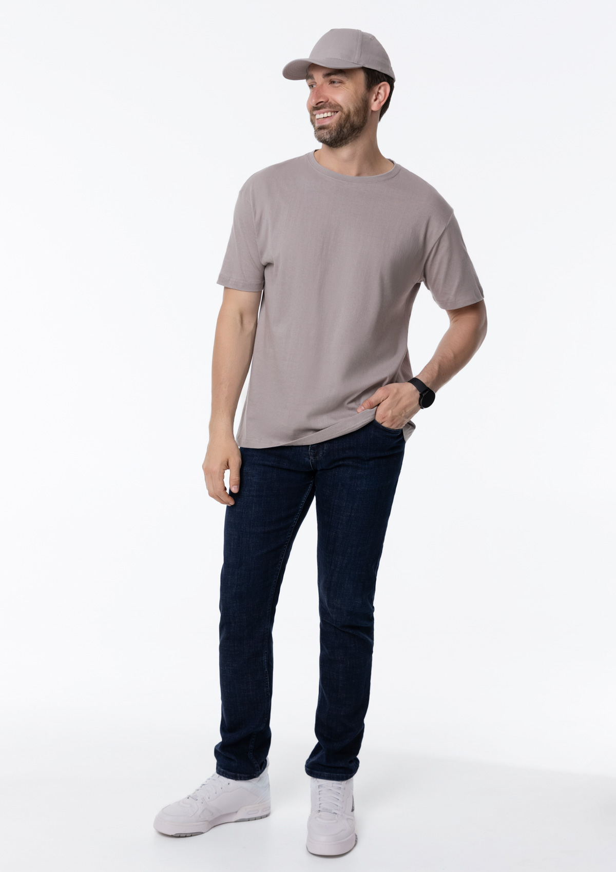 Футболка унисекс без бокового шва STAN хлопок 160, 02, Светло-серый,  (72)  (48/M)