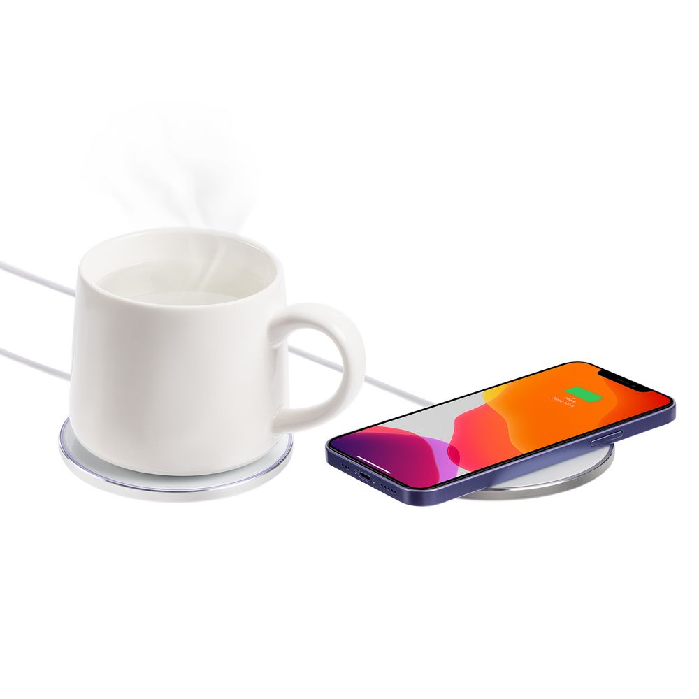 Кружка с подогревом и беспроводной зарядкой Dual Base, ver.2