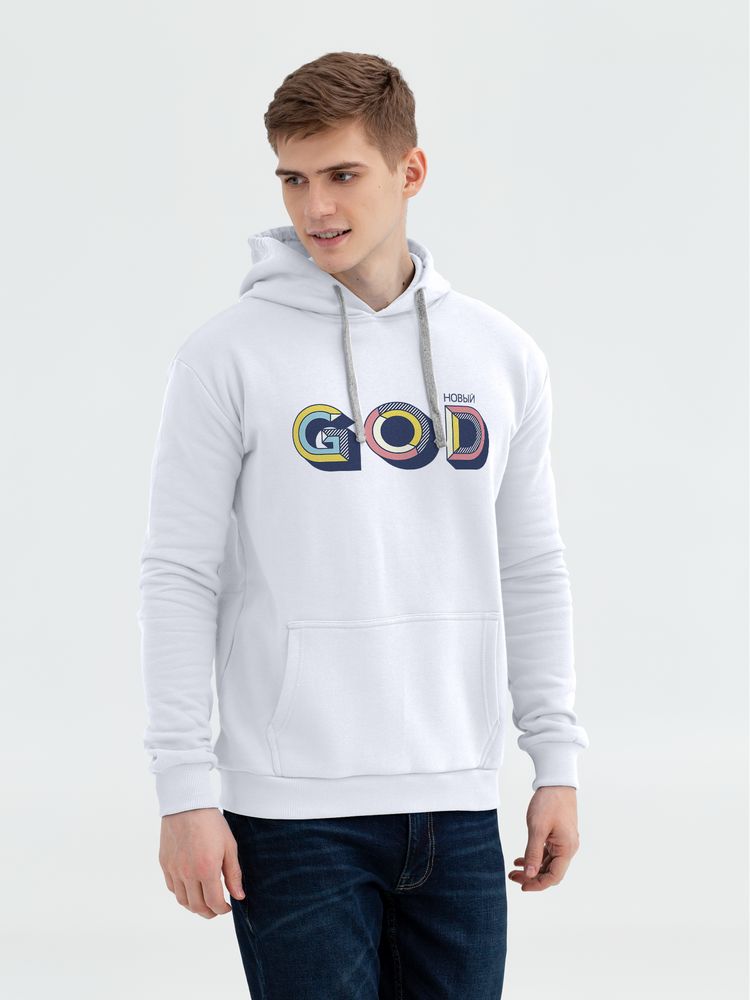 Толстовка с капюшоном «Новый GOD» — пример нанесения логотипа (CoolColor) | Print Logo