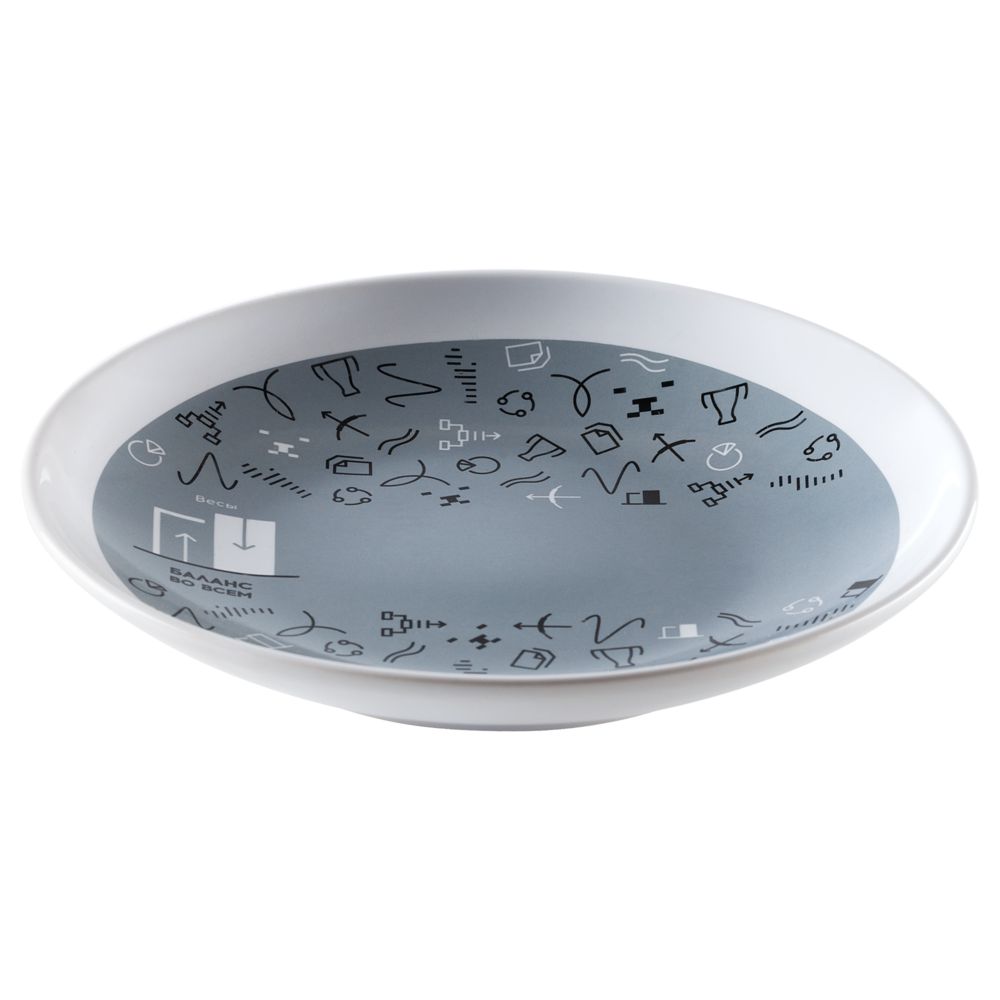 Тарелка наградная «Бизнес-зодиак. Рыбы» — пример нанесения логотипа () | Print Logo