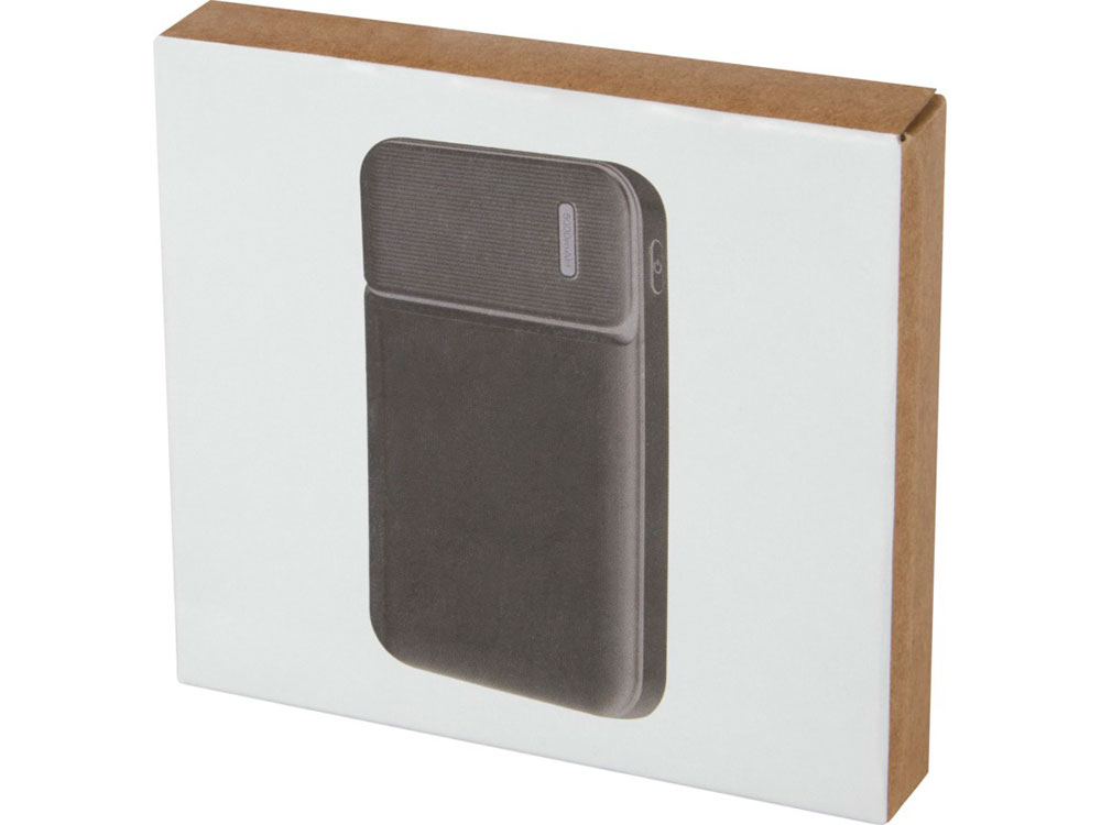 Loop 5000mAh портативное зарядное устройство из переработанного пластика , черный