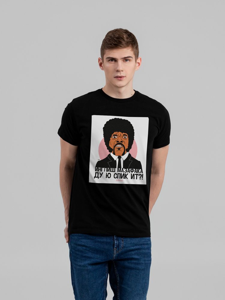 Футболка «Инглиш» — пример нанесения логотипа (Соль) | Print Logo