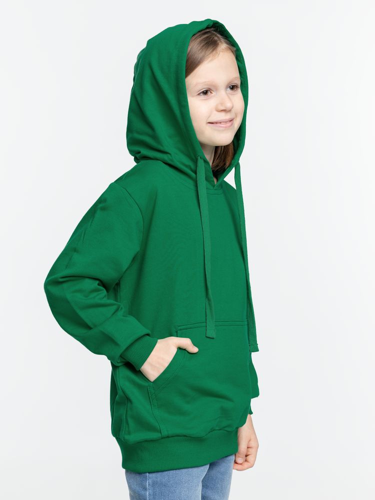 Худи детское Kirenga Kids 2.0, зеленое, 8 лет