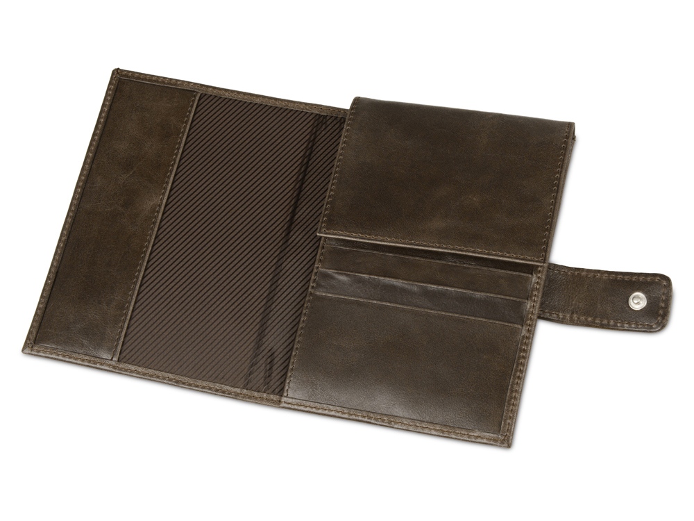 Бумажник путешественника Druid с отделением для паспорта, коричневый