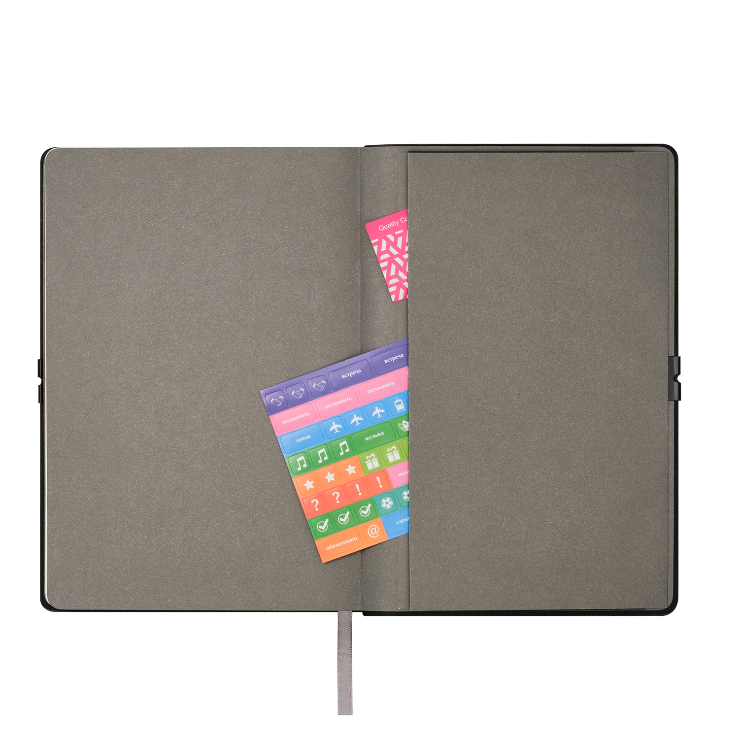 Ежедневник Ин Велюр (In Velour) недатированный, серый