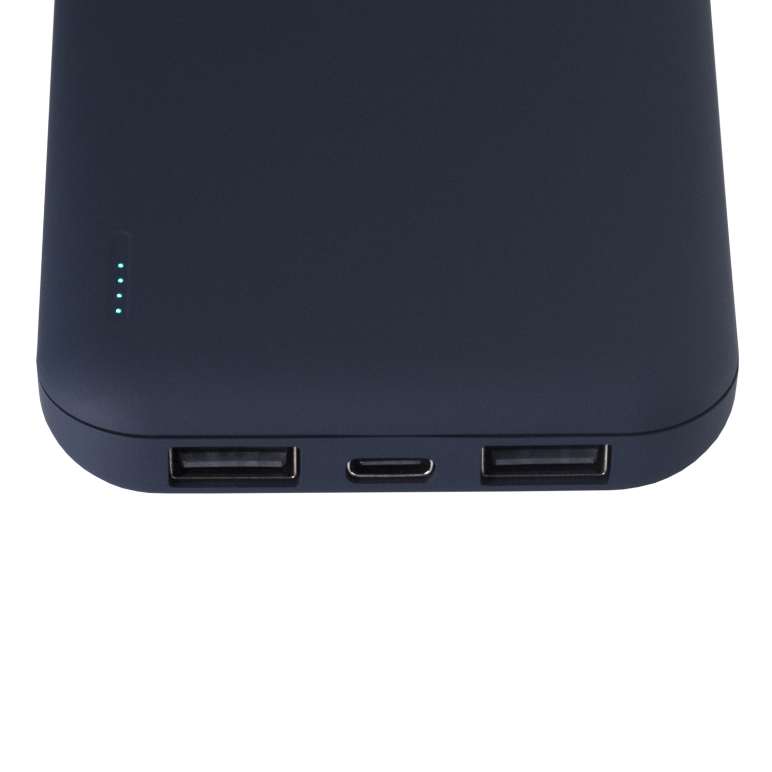 Внешний аккумулятор с подсветкой Люче (Luce) 10000 mAh, белый фото на сайте Print Logo.