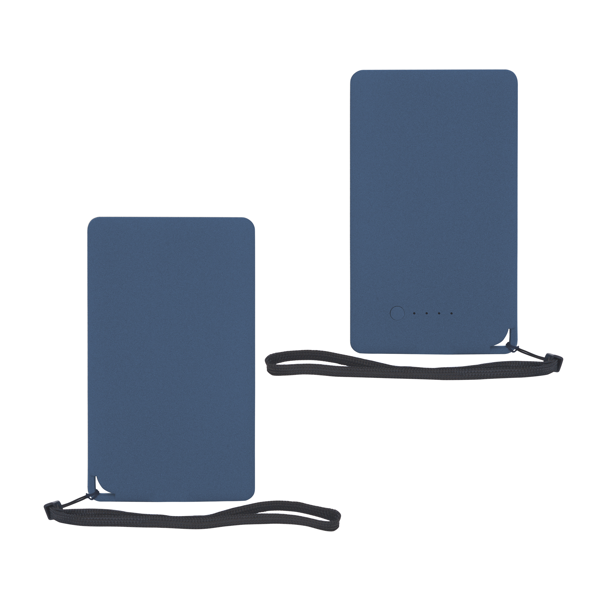 Зарядное устройство "Камень" с покрытием soft grip, 4000 mAh в подарочной коробке, темно-синий