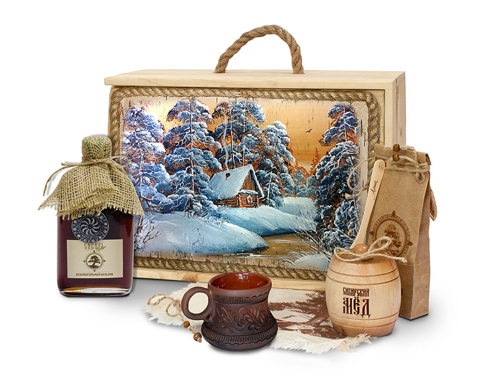 Подарочный набор Лесная пасека с логотипом  | Print Logo