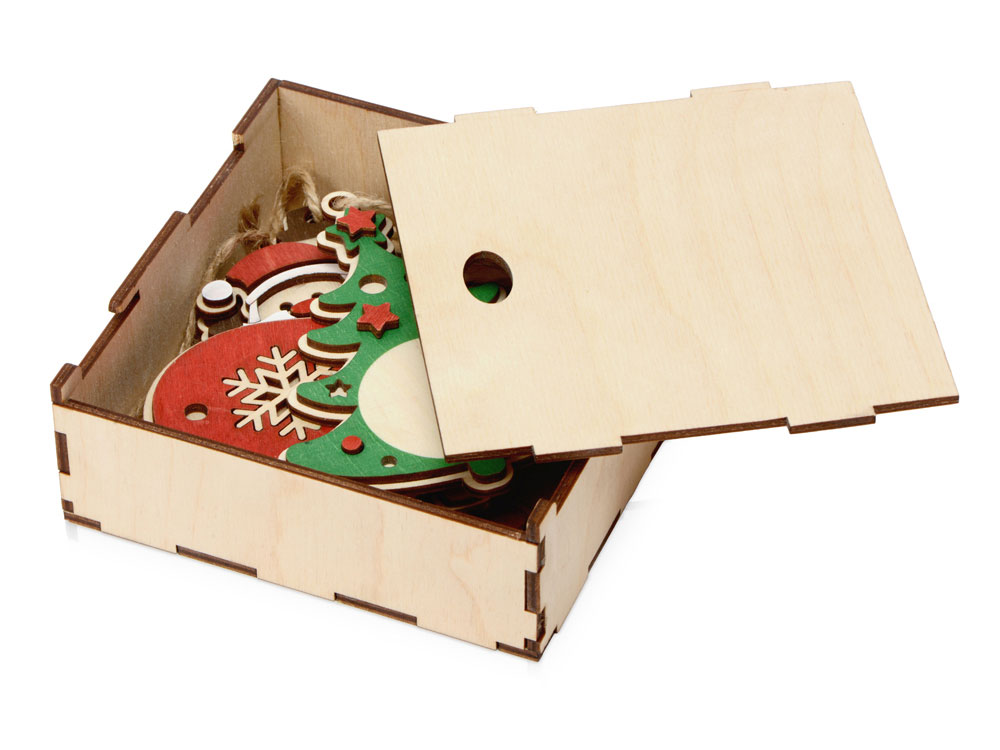 Набор с новогодними подвесками с логотипом  | Print Logo