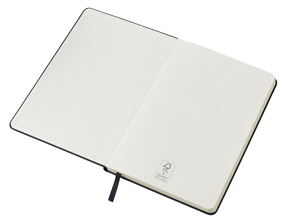 Бизнес-блокнот С3 софт-тач с магнитом, твердая обложка, 96 листов, черный