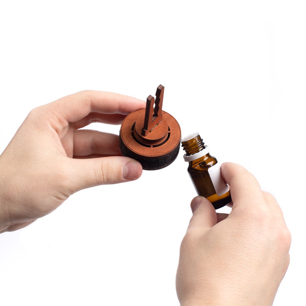 Ароматизатор в машину Sentir Deflector, коричневый фото на сайте Print Logo.