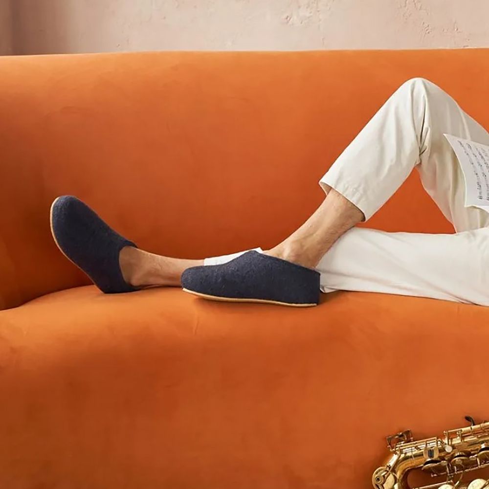 Домашние валенки Cant, темно-синие (клякса), размер 42