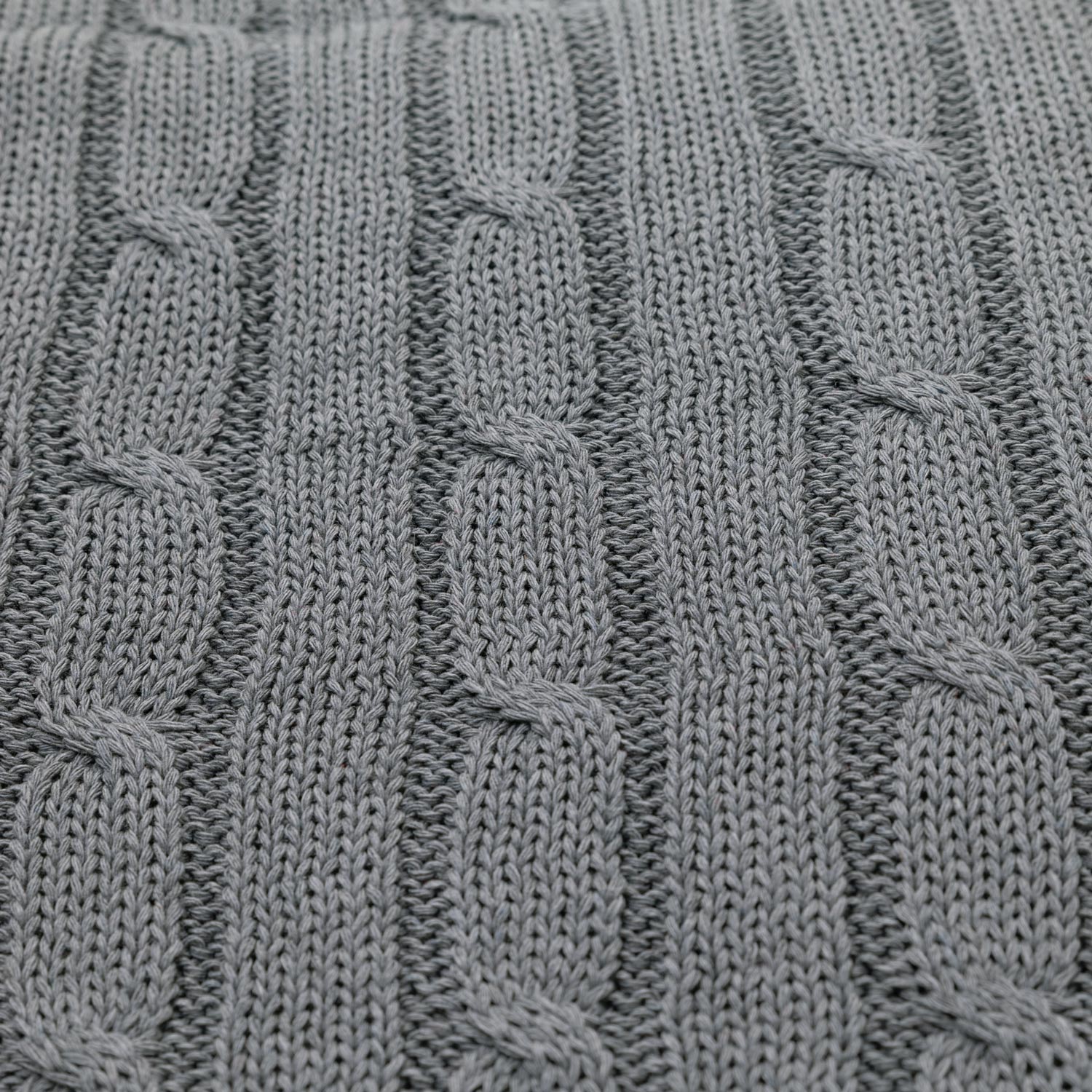 Плед Fado вязаный, серый (без подарочной коробки)