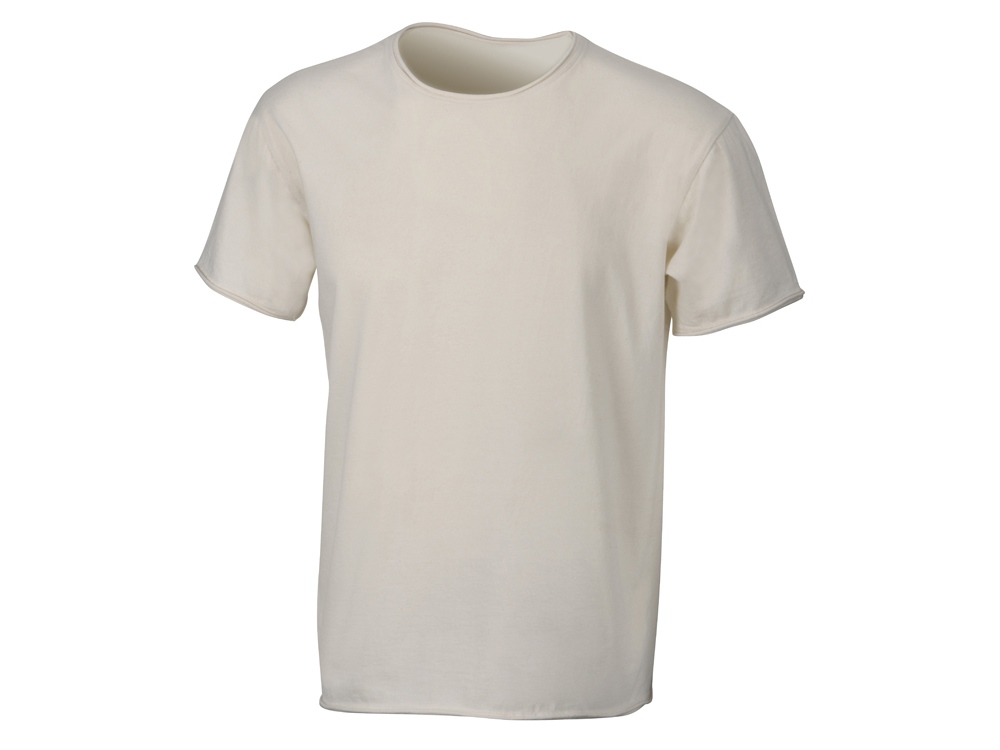 Футболка Pure из неокрашенного хлопка, мужская с логотипом  | Print Logo
