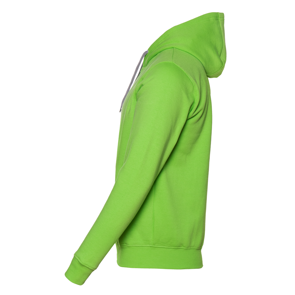 Толстовка мужская STAN с капюшоном на молнии футер с начёсом 280, 17, Ярко-зелёный,  (26)  (44/XS)