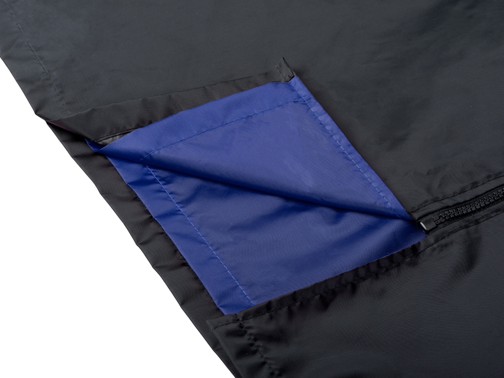 Дождевик Bi-color унисекс, синий классический/черный