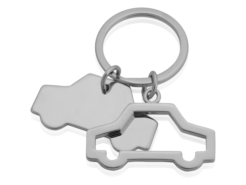 Металлический брелок Автопарк с логотипом  | Print Logo