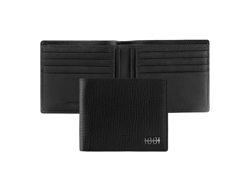 Портмоне с отделениями для банковских карт Irving Black с логотипом Cerruti 1881 | Print Logo