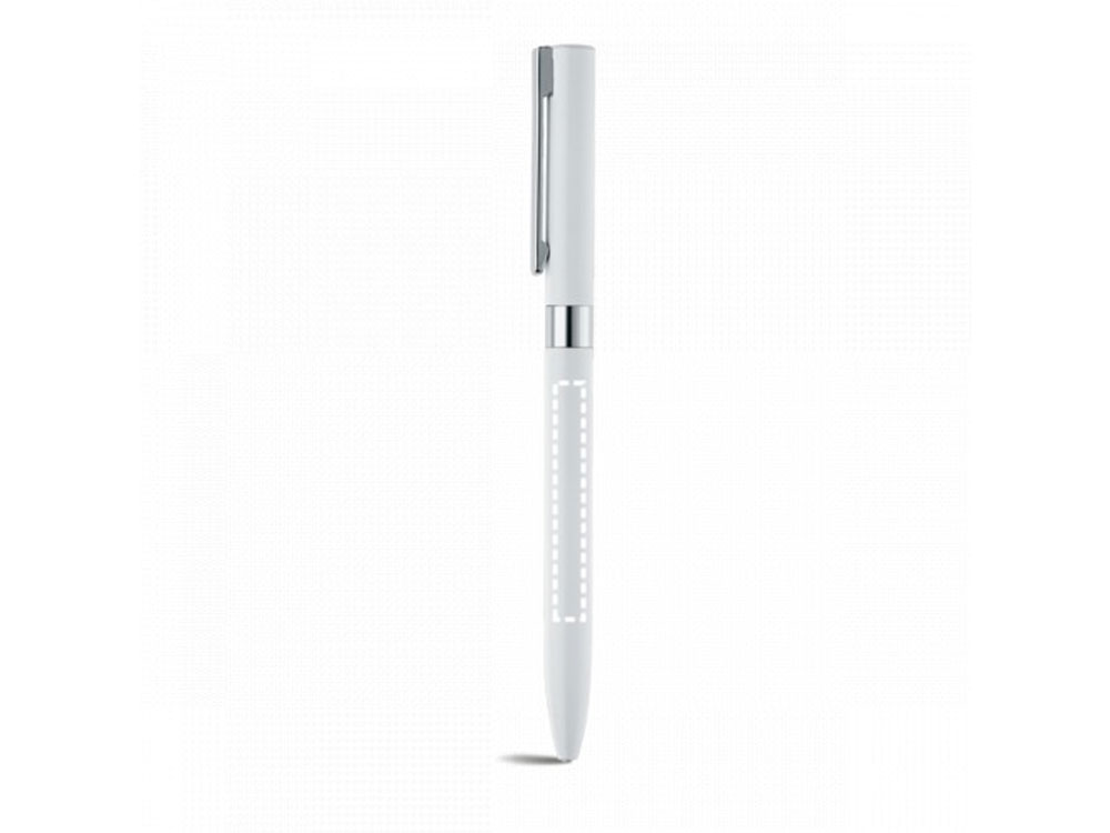 CLARE. Алюминиевая шариковая ручка, Белый