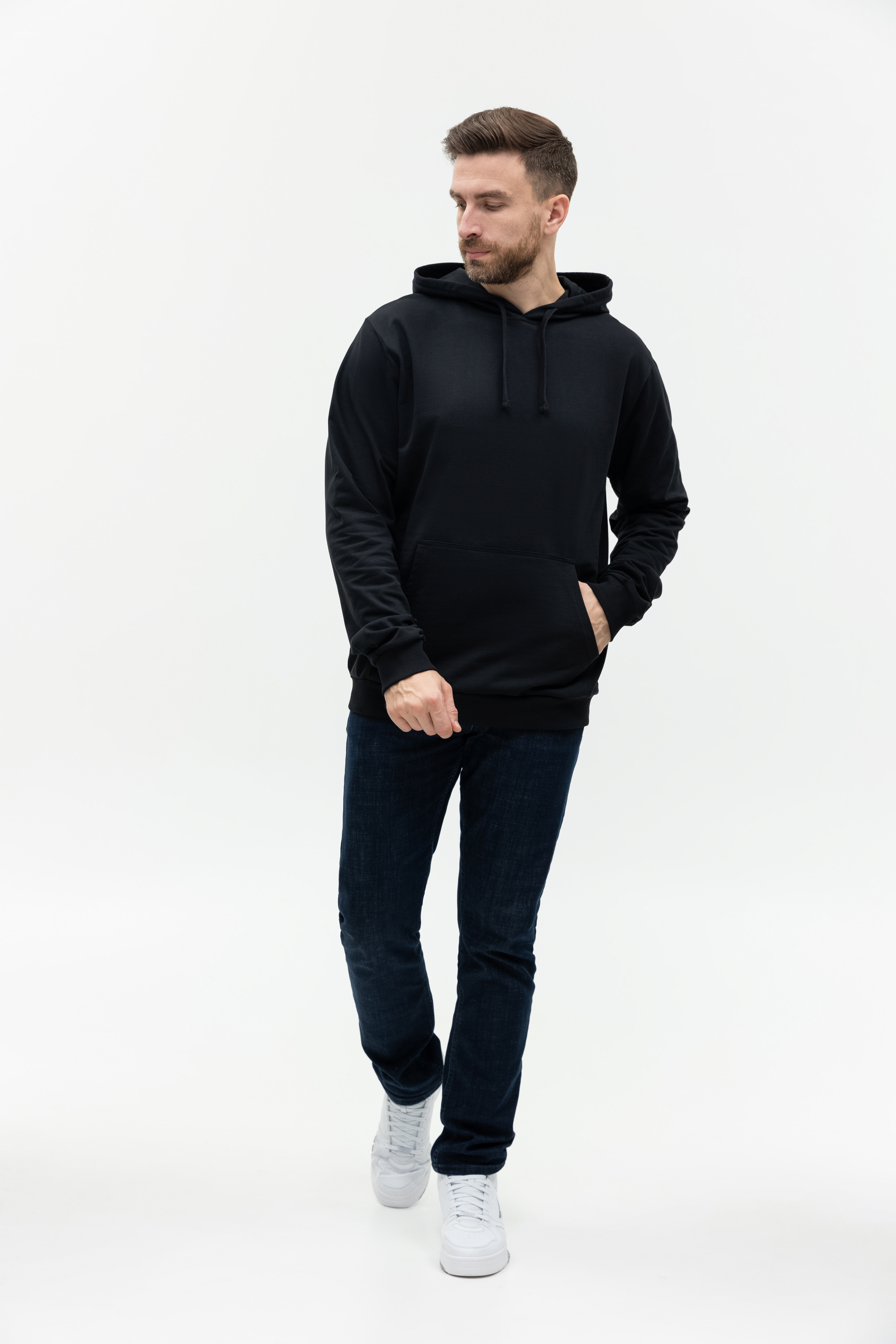 Худи унисекс STAN футер без начёса 260, 23, Чёрный,  (20)  (48/M)