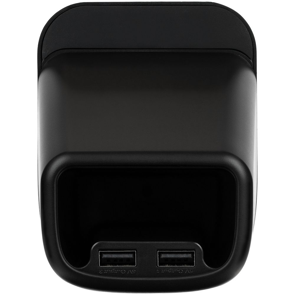 Настольный органайзер с зарядкой, лампой, вентилятором и подсветкой логотипа powerTower фото на сайте Print Logo.