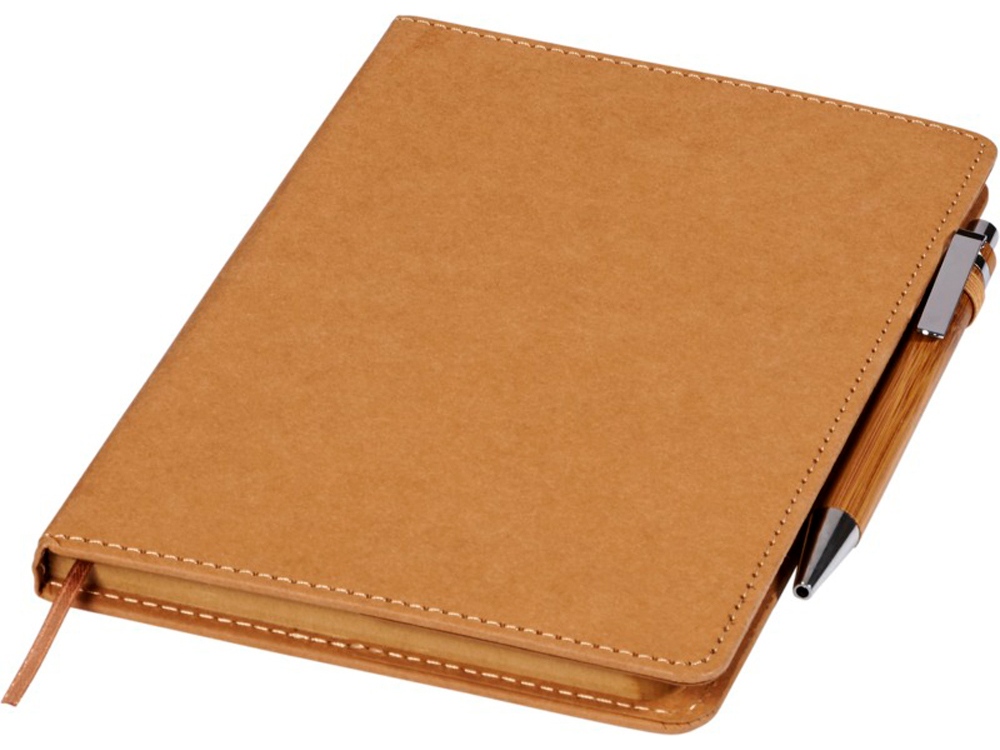 Блокнот Celuk с шариковой ручкой с логотипом  | Print Logo