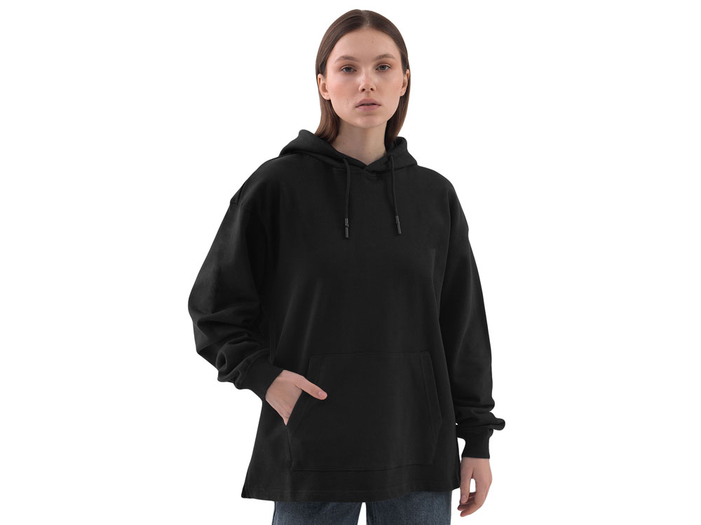 Худи оверсайз Alpha.01 унисекс, черный