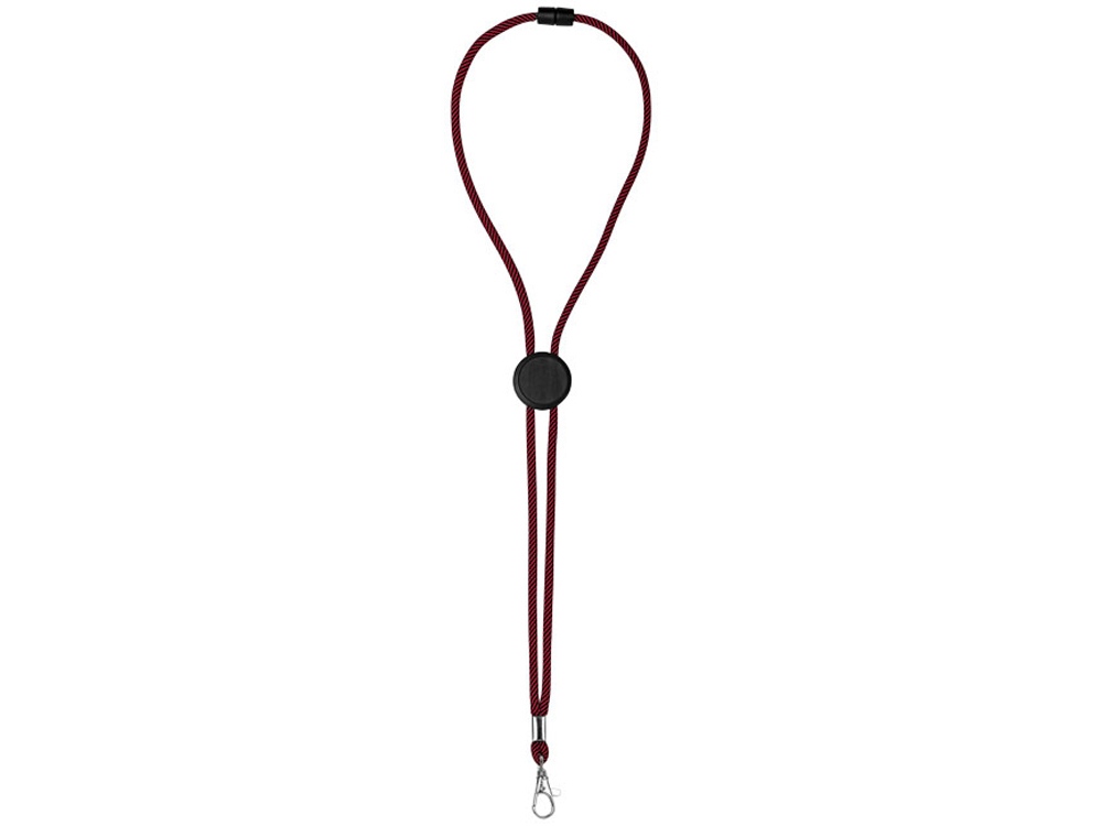 Двухцветный шнурок Hagen с диском для регулировки, красный