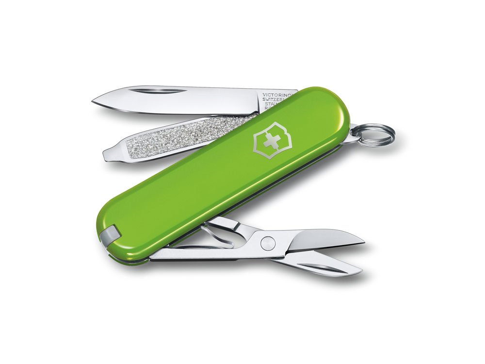 Нож-брелок Classic SD Colors Smashed Avocado, 58 мм, 7 функций с логотипом VICTORINOX | Print Logo