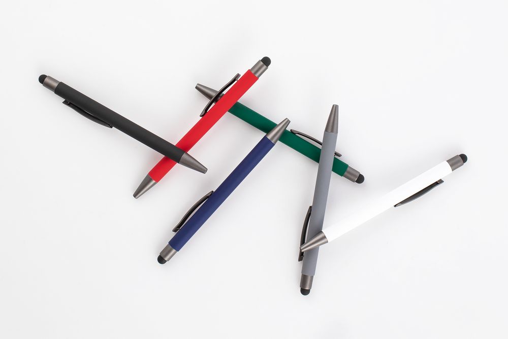 Ручка шариковая Atento Soft Touch со стилусом фото на сайте Print Logo.