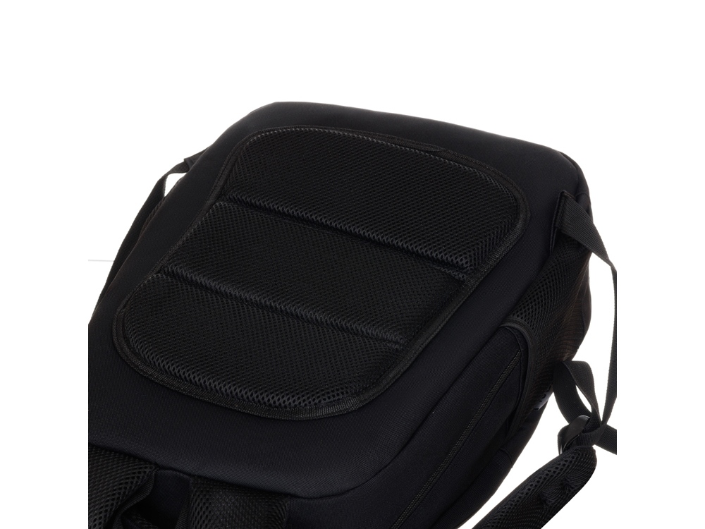 Рюкзак TORBER КЛАСС, черный, полиэстер 900D, 45 x 30 x 18 см + Мешок для сменной обуви в подарок!