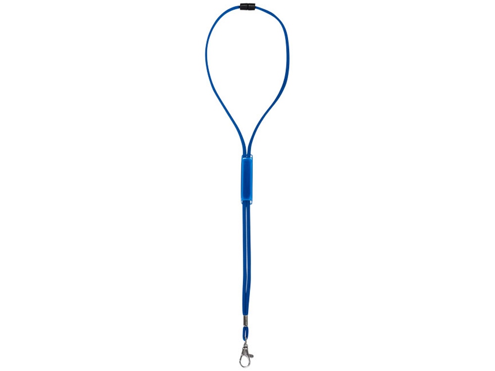 Шнурок Landa с регулируемой вставкой, ярко-синий