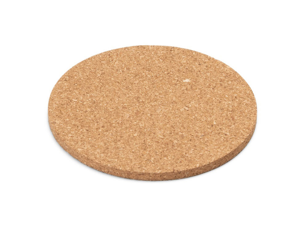 Подставка для бокалов из натуральной пробки PISANI с логотипом  | Print Logo