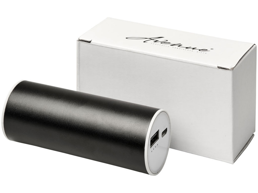 Портативное зарядное устройство Bliz, 6000 mAh с кабелем 2-в-1, черный