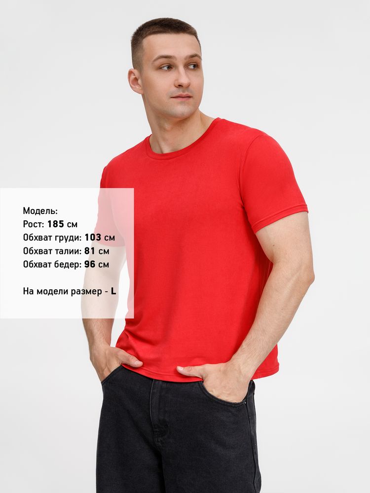 Футболка унисекс Senti, красная, размер XXL