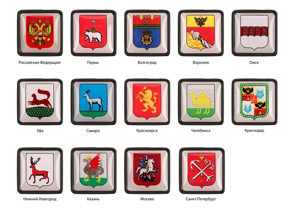 Шильдик на резинку с наклейкой «Пермь» фото в интернет-магазине Print Logo.