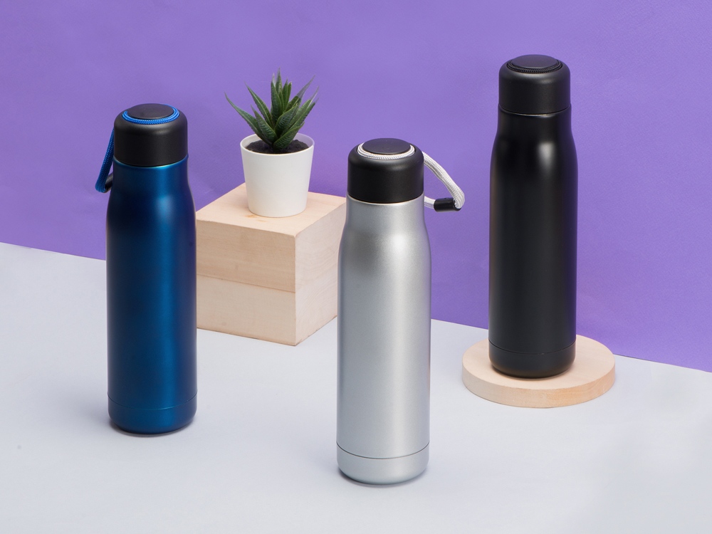 Вакуумный термос Ardent Waterline, 500 мл, черный (P)